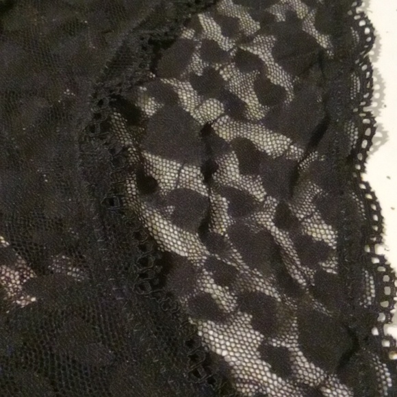 Victoria secret- Black Sheer Leopard Heart Print Bikini Style-M - Picture 3 of 5